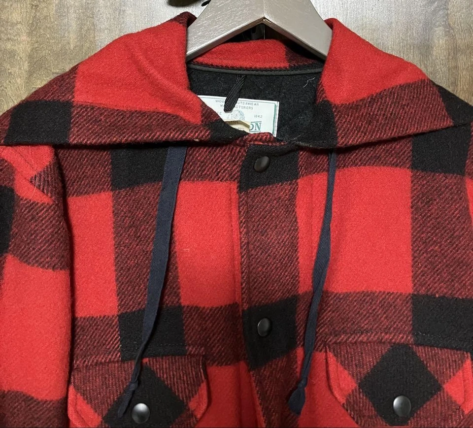 Chaqueta Johnson Woolen Mills EE. UU. Talla M Cálida Con Capucha Foto 4 de 4