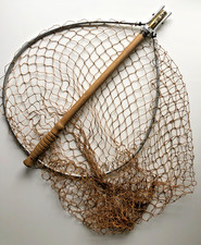 Quality Vintage Trout/Salmon Fishing Folding Landing Net 24" x 18" x 16"