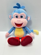 Dora The Explorer Boots Plush Blue Monkey Red Shoes Yellow Belly Stuffed Animal