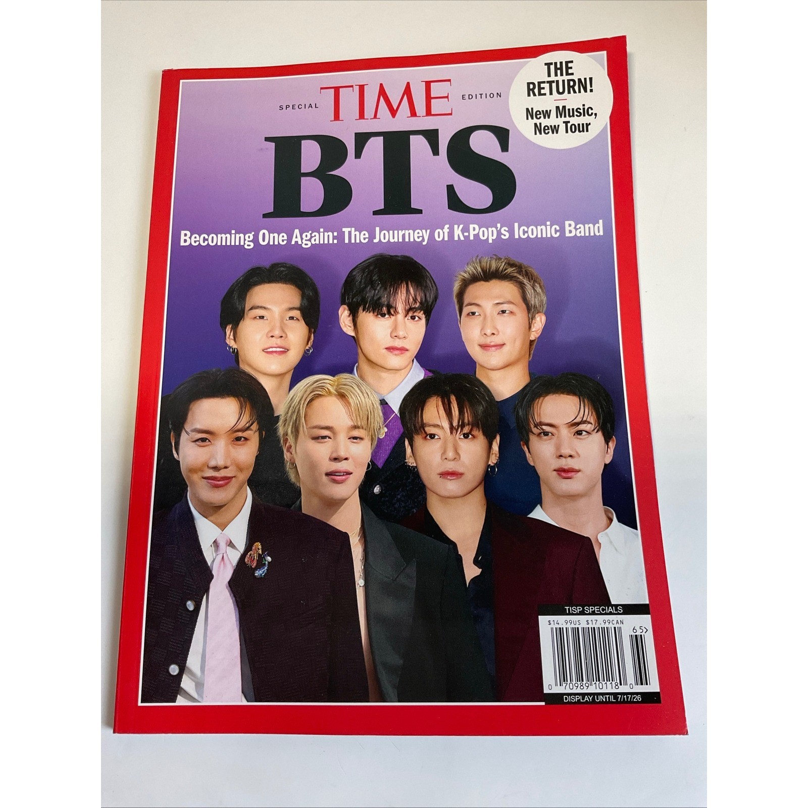 TIME Special Edition BTS Magazine Becoming One Again K-Pop Iconic Band 2026 New