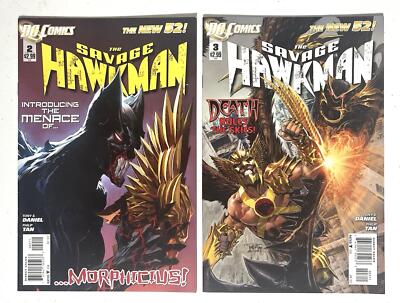 DC The Savage Hawkman The New 52 # 2 & 3 Lot of 2 Comic Book  2011