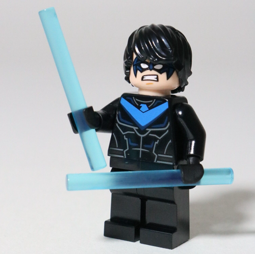 Rare LEGO DC Rebirth Nightwing Minifigure 76160 Batman Animated - Genuine
