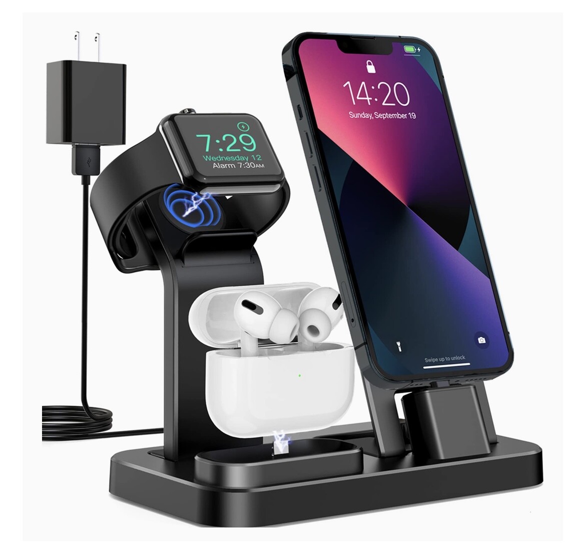 3 in 1 Wireless Charger Stand for IPhone Devices