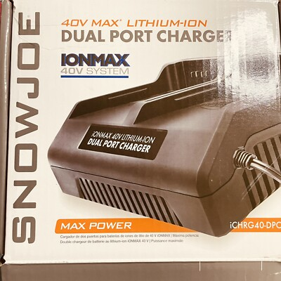 #ad #ad Sun Joe Snow Joe iCHRG40 DPC Dual Port iON 40 Volt EcoSharp Lithium Ion $33.80