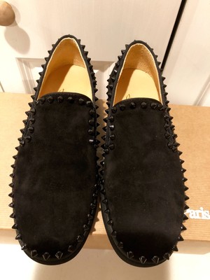 christian louboutin pik boat flat veau velours