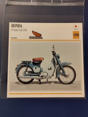 HONDA 50 SUPER CUB C100 1958 Motorcycles Atlas Ed. 1999 free shipping
