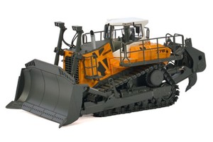 WSI-64-2000-Liebherr-PR776-Bulldozer-Yellow-w-Ripper-Die-cast-O-scale-1-50-MIB