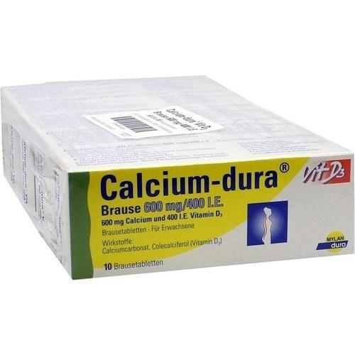 CALCIUM DURA Vit D3 Brause 600 mg/400 I.E. 50 St PZN 9911625
