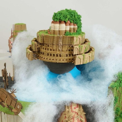 Paper Castle Studio Ghibli Laputa Castle in the Sky Diorama Paper Craft Miniature ...