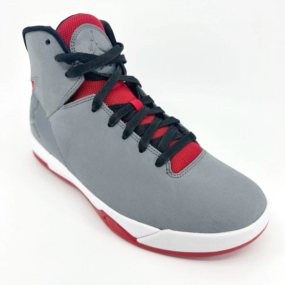 Tênis masculino Jordan Air cinza iminente universidade vermelho preto branco 705077 003 - Imagem 2 de 4