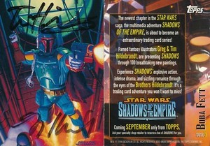 1996 TOPPS STAR WARS SHADOWS OF THE EMPIRE PROMO AUTOGRAPH CARD HILDEBRANDT BROS | eBay