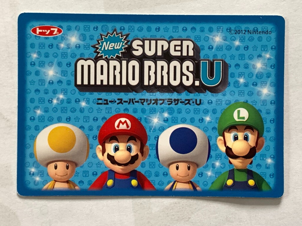 Pokey New Super Mario Bros. U Nintendo Japanese Topps card