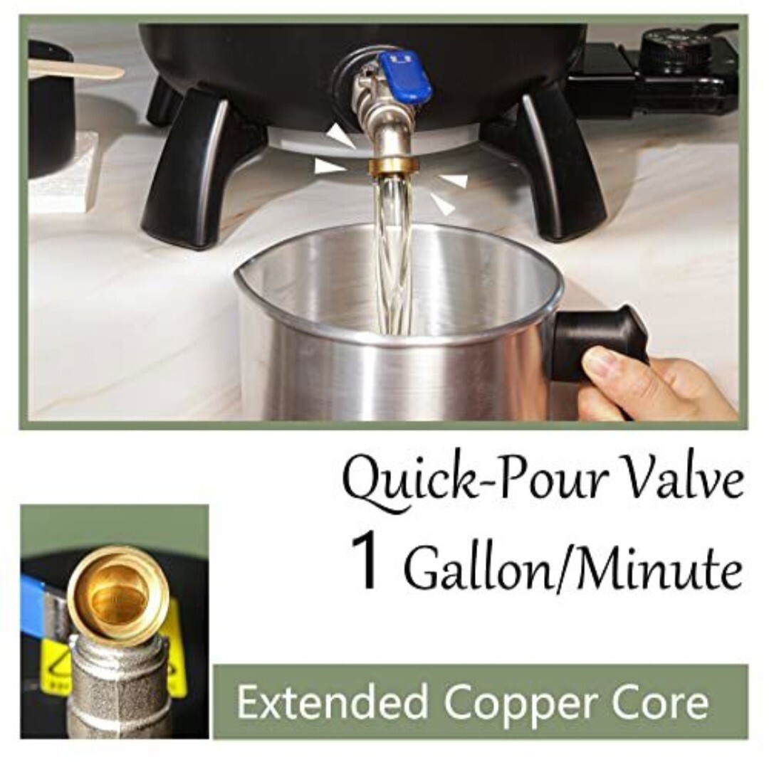 Wax Melter for Candle Making, 6Qts/11Lbs Candle Wax Melting Pot with