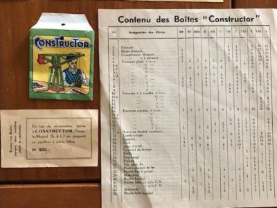 1 Jeu Constructor (genre mécano) grand prix coucours Lépine Paris