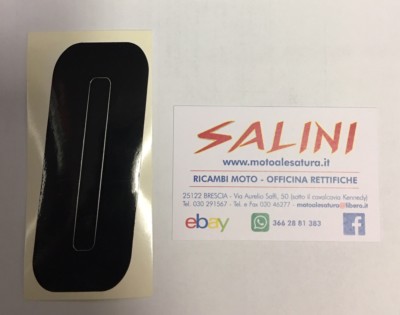 Anzahl Nummern Aufkleber Rennen Moto Cross ZERO schwarz - 10 cm