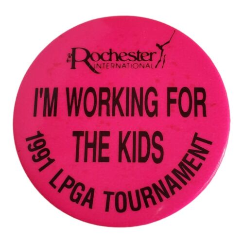 Rochester International LPGA Tournament Pins "I'm Working for the Kids" Set 7 - Picture 3 of 9
