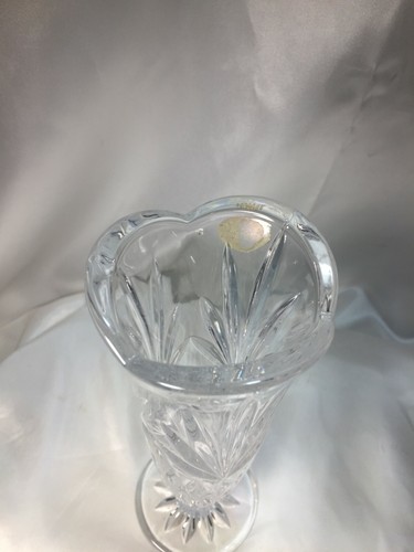 Vintage Böhmen Tschechische Republik 24 % Bleikristall 8 Zoll Knospenvase - Bild 4 von 6
