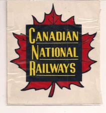 Large Old School Logo CN CANADIAN NATIONAL RAILWAYS Railroad Decal