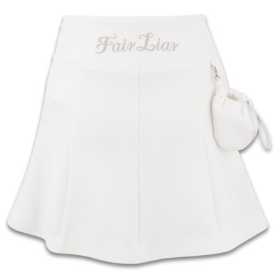 【Bellialeu】24fw Freezia skirt Fairliar Women Ball Pocket Flare Golf Skirt White - FW24 NEW