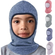 Kids Balaclava Windproof Ski Face Warmer Hood Ski Mask Winter Neck Ninja Mask