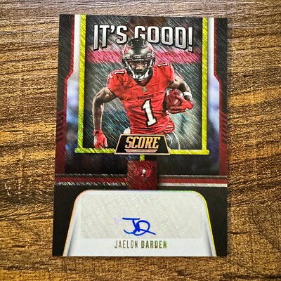 2023 Panini Prestige Jaelon Darden It's Good Ground Zero Shimmer Auto #11/25 TB