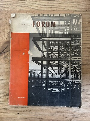 Architectural Forum Magazine of Building March 1948 Vintage Scarce Book