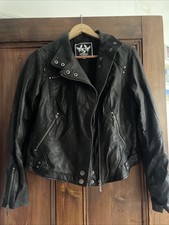 Women's Genuine Real Leather Coat Red Herring Size 14 