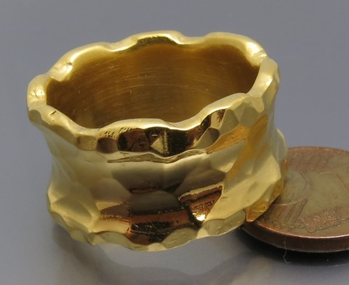 DISEÑO MADURO - ANILLO MARTILLADO - HECHO A MANO - ÚNICO DE ORFEBRERÍA PROPIA - Imagen 4 de 5