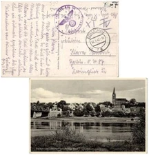 Germany Soldier's Free Mail 1942 Zullichau [Poland] Feldpost PPC (Trouben-und Lu