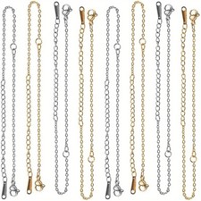 1Box 10pcs about 12.7cm Bracelet Chain for Jewelry Making golden