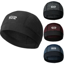Cooling Skull Cap Helmet Liner Sweat Wicking Beanie Bicycle Cycling Running Hat