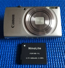 Canon IXY 200/PowerShot ELPH 185/IXUS 185 Digital Camera Silver F/S From Japan