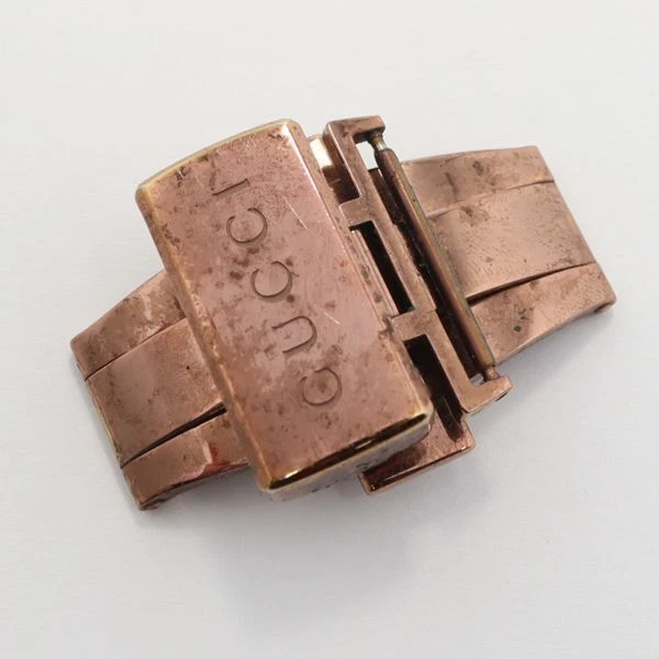 Bracelet montre homme Gucci véritable fermoir boucle D pièces marron 20 mm