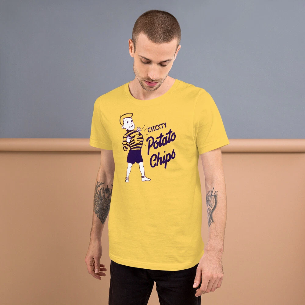 Cheesy Potato Chips Graphic T-Shirt Short Sleeve Unisex Tee