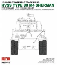Ryefield-Model 5034 1/35 Workable Track For HVSS Type 80 M4 Sherman 2020 new