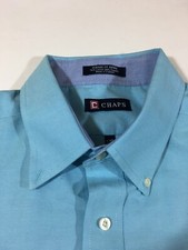 Chaps Men's Classic Fit Wrinkle Free Size Large 16.5/34/35 Button dress shirt