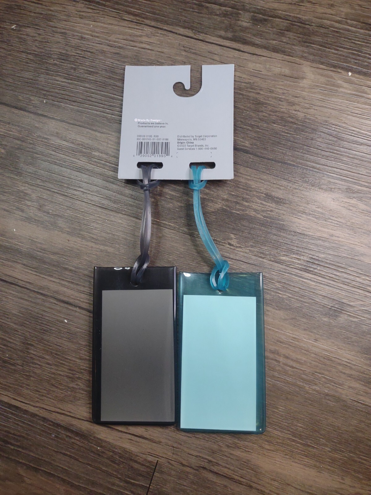 2 Piece Luggage Tag Set Blue New