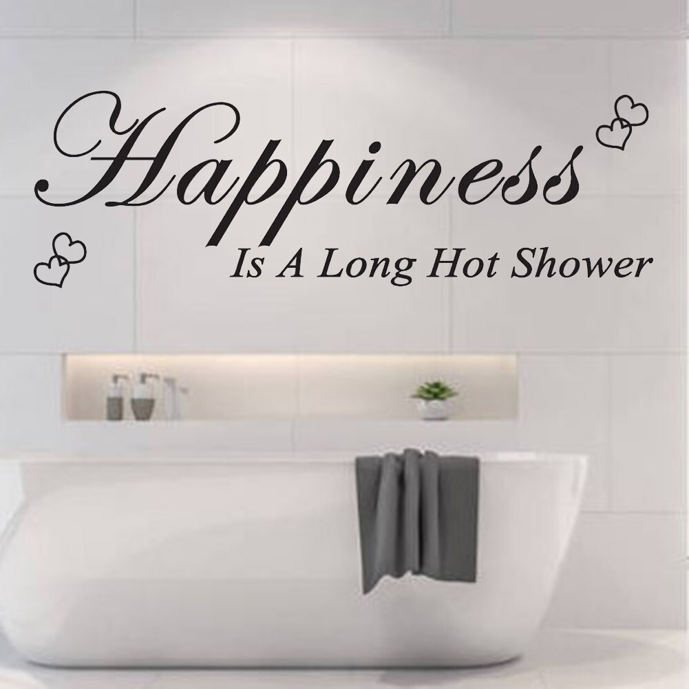 High Quality Wall Sticker Letters Modern Home Decor Removable Bathroom