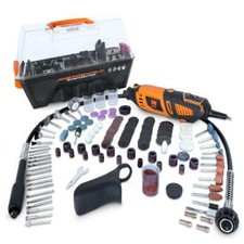Herramienta giratoria de agarre constante de velocidad variable WEN 1,3 amperios con kit de accesorios de 190 piezas,
