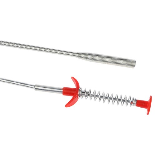 OUTILS DE DRAGAGE DE TUYAU À RESSORT 60 cm égouttage serpent/bâtons de nettoyage sabot enlever égout à cheveux - Photo 3/9