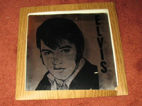 Elvis Presley  Glass Tile Carnival Mirror 12" Inch The King Memorabilia ~Nice - 第 1/4 張圖片