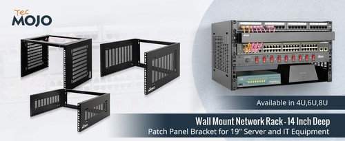 6U Wall Mount Patch Panel Bracket Network Rack for Shallow Server IT Equipment - 第 7/8 張圖片