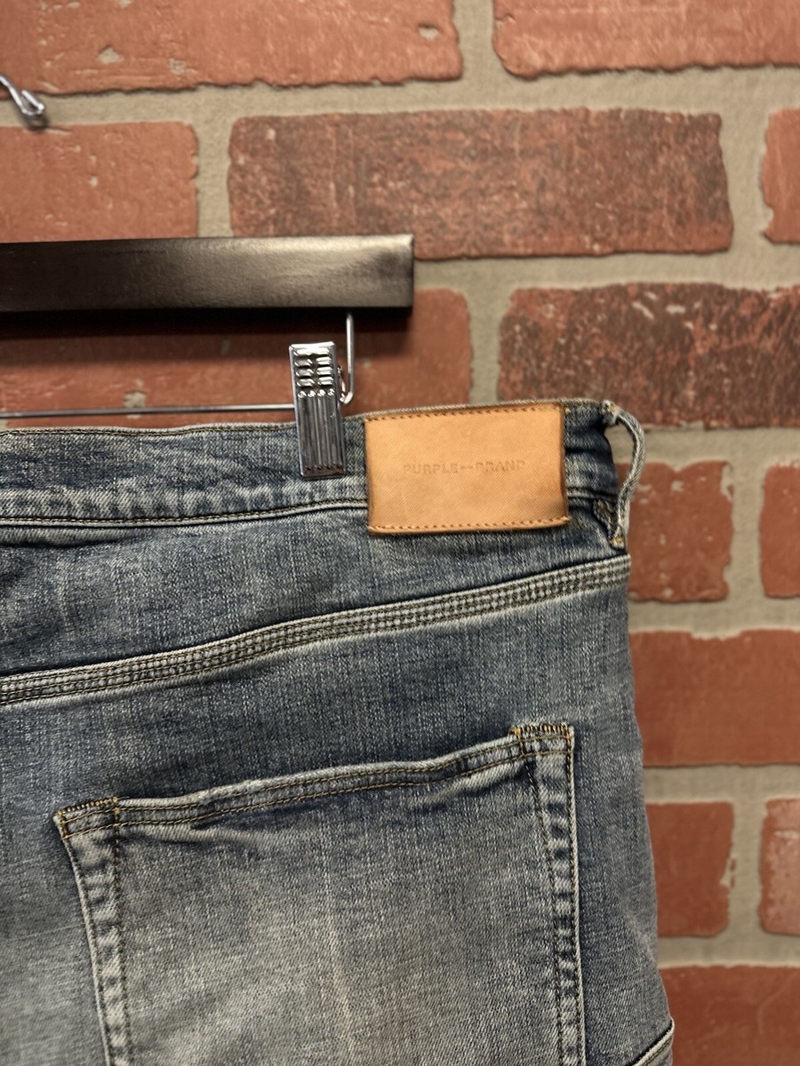 purple brand slim fit 確実正規品 即決⭕️ 100% AUTHENTIC Men's Purple Brand Slim Fit Jeans Style Size