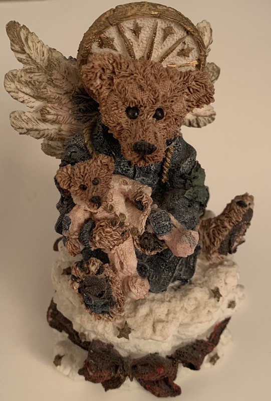 Boyds Bearstones #2266 Angelica...The Guardian, Trinket Box, Angel, 4.25" Tall