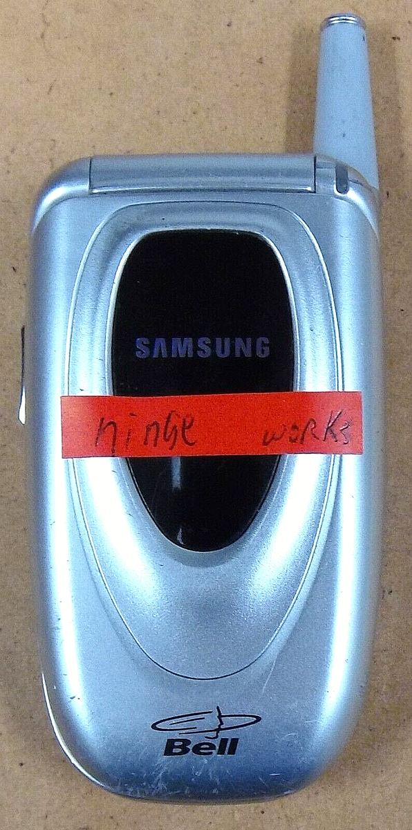 Samsung SPH-A660 - Silver ( Bell ) Rare CDMA Cellular Flip Phone
