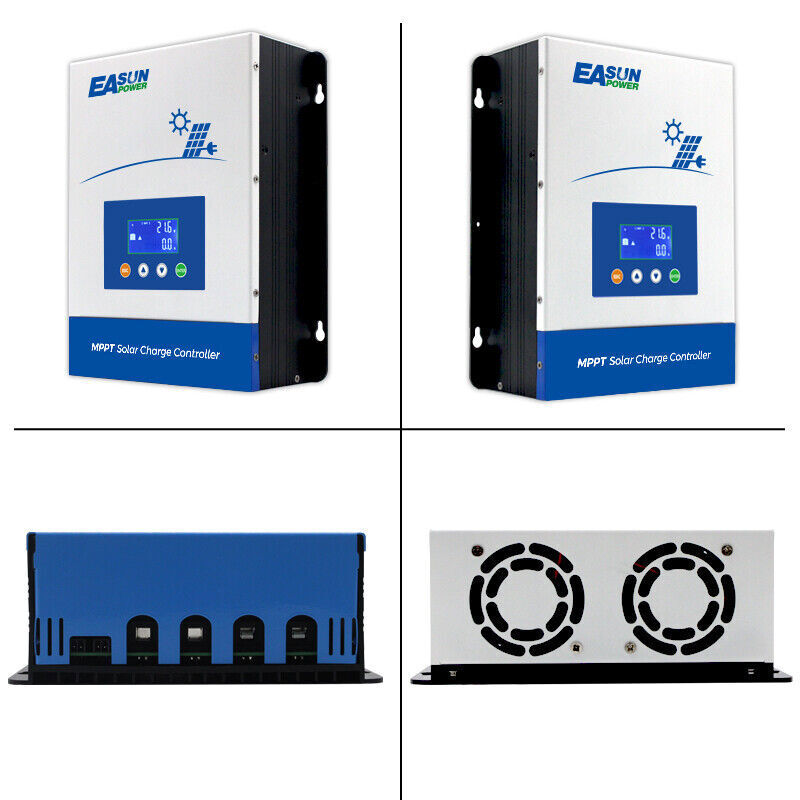 Régulateur Solaire MPPT 100A Easun – 12V/24V/36V/48V Auto-détecté – Pour Installation Solaire Autonome