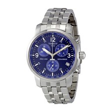 Orologio Uomo Tissot T17158642 PRC 200 Cronografo in acciaio Quadrante Blu  | Acquisti Online su eBay