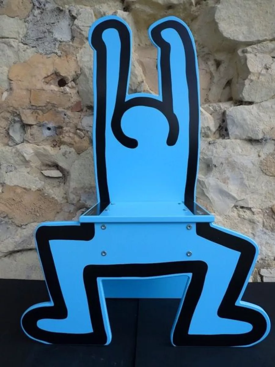 KEITH HARING x Vilac France Child s Chair Pop Art Multiple Solid