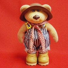 Vintage Furskins Poseable Jointed Bear Dudley Figure