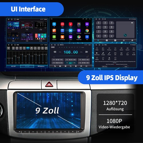 Android 14 4-Core Autoradio Carplay DAB+GPS Navi Für VW GOLF 5 6 Touran Polo EOS - Bild 8 von 15
